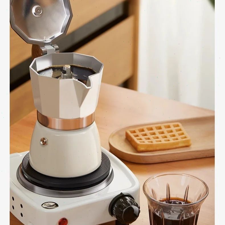 Coffee Equipment Tools - Round-bottomed Moka Pot Single Valve Small