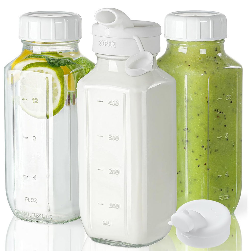 Glass Juice Bottles with Lids, - огляд і ціна Bean Hopper Lid