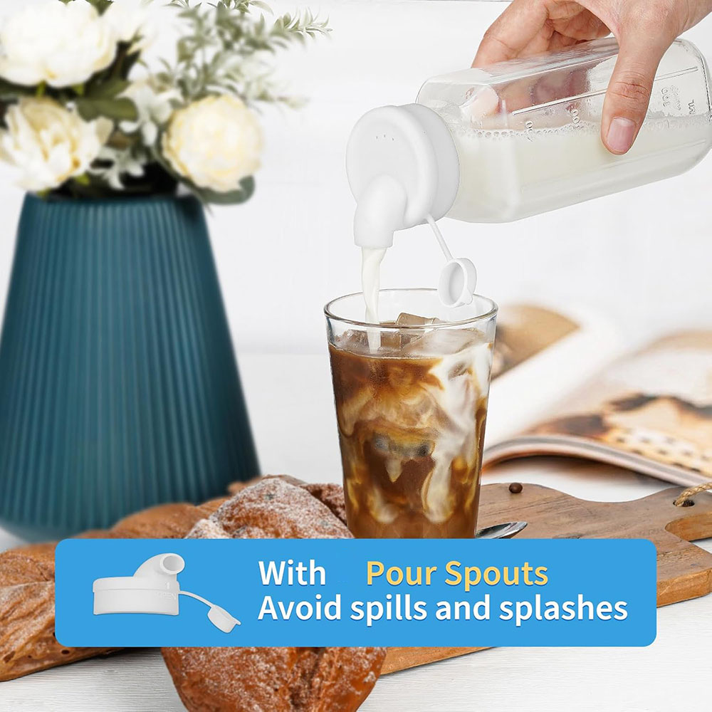 Glass Juice Bottles with Lids, - огляд і ціна Bean Hopper Lid