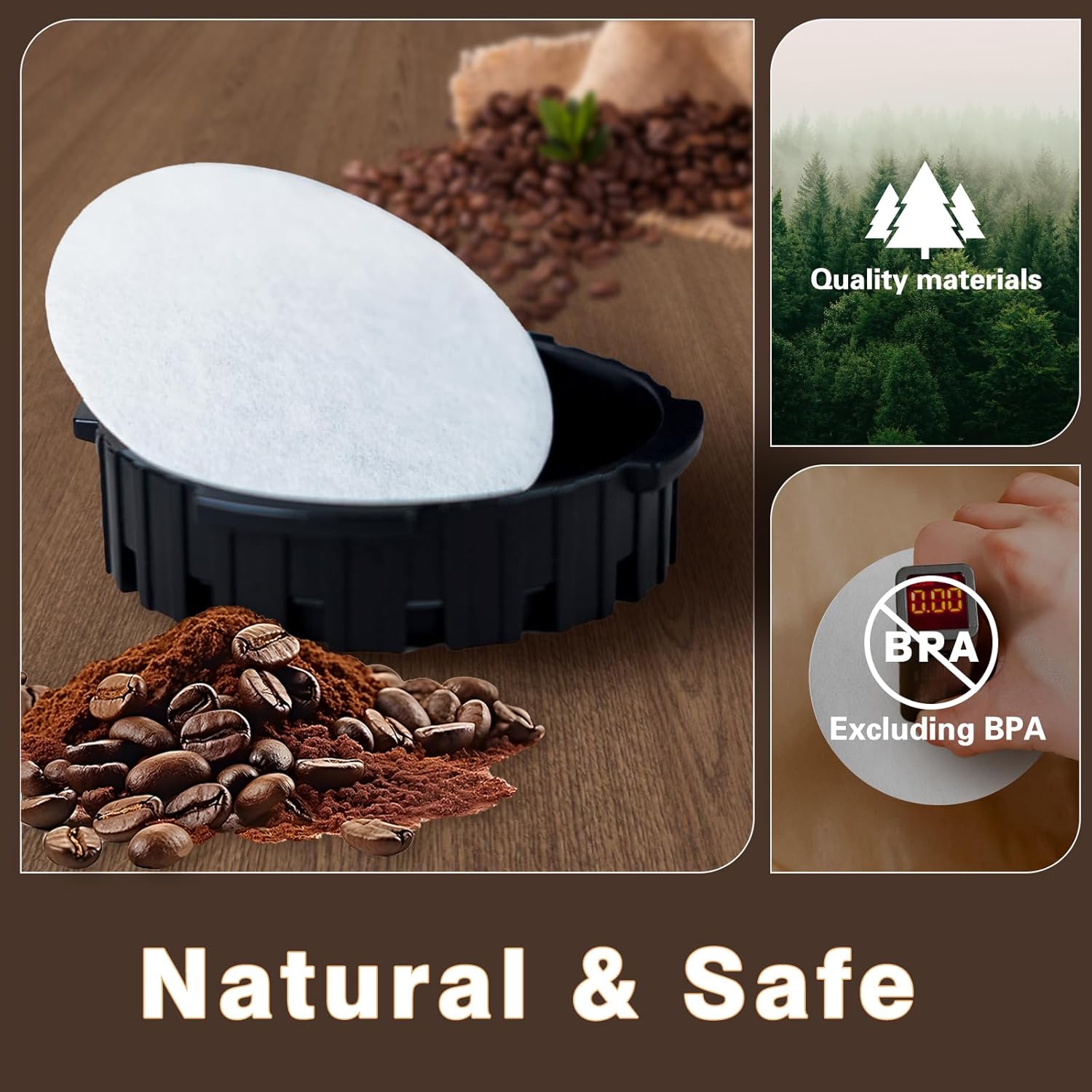 Round Coffee Filters, Compatib - огляд і ціна Coffee Equipment For Home