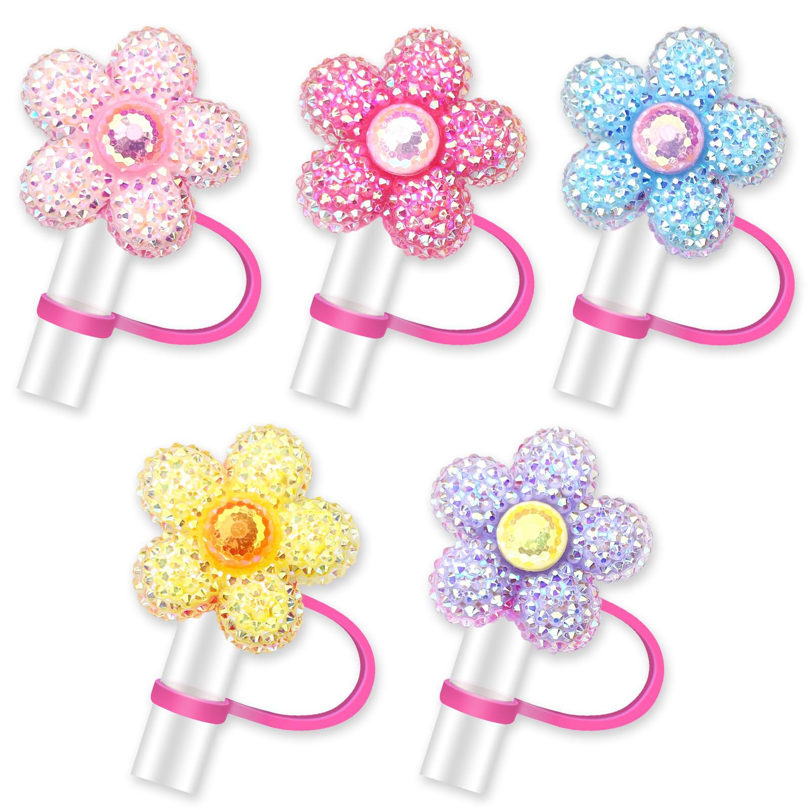 Cute Flower Bow Straw Covers C - огляд і ціна Bean Hopper Lid