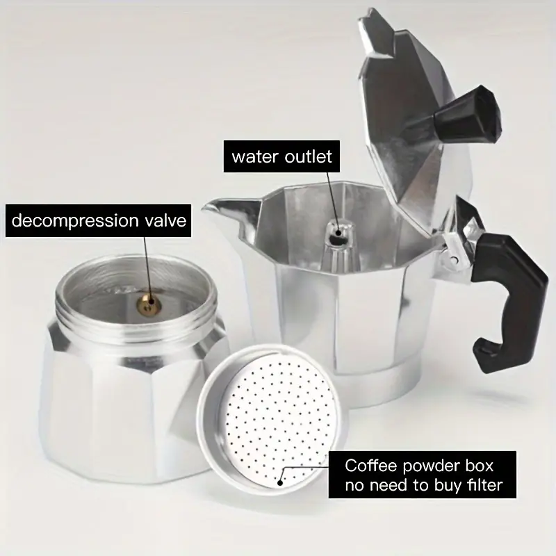 Classic Aluminum Moka Pot 50-3 - огляд і ціна Coffee Equipment For Home