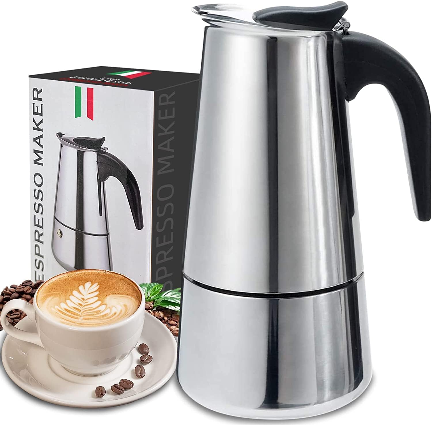 4/6/9 Cups Moka Pot Caffe Mach - огляд і ціна Coffee Equipment Tools