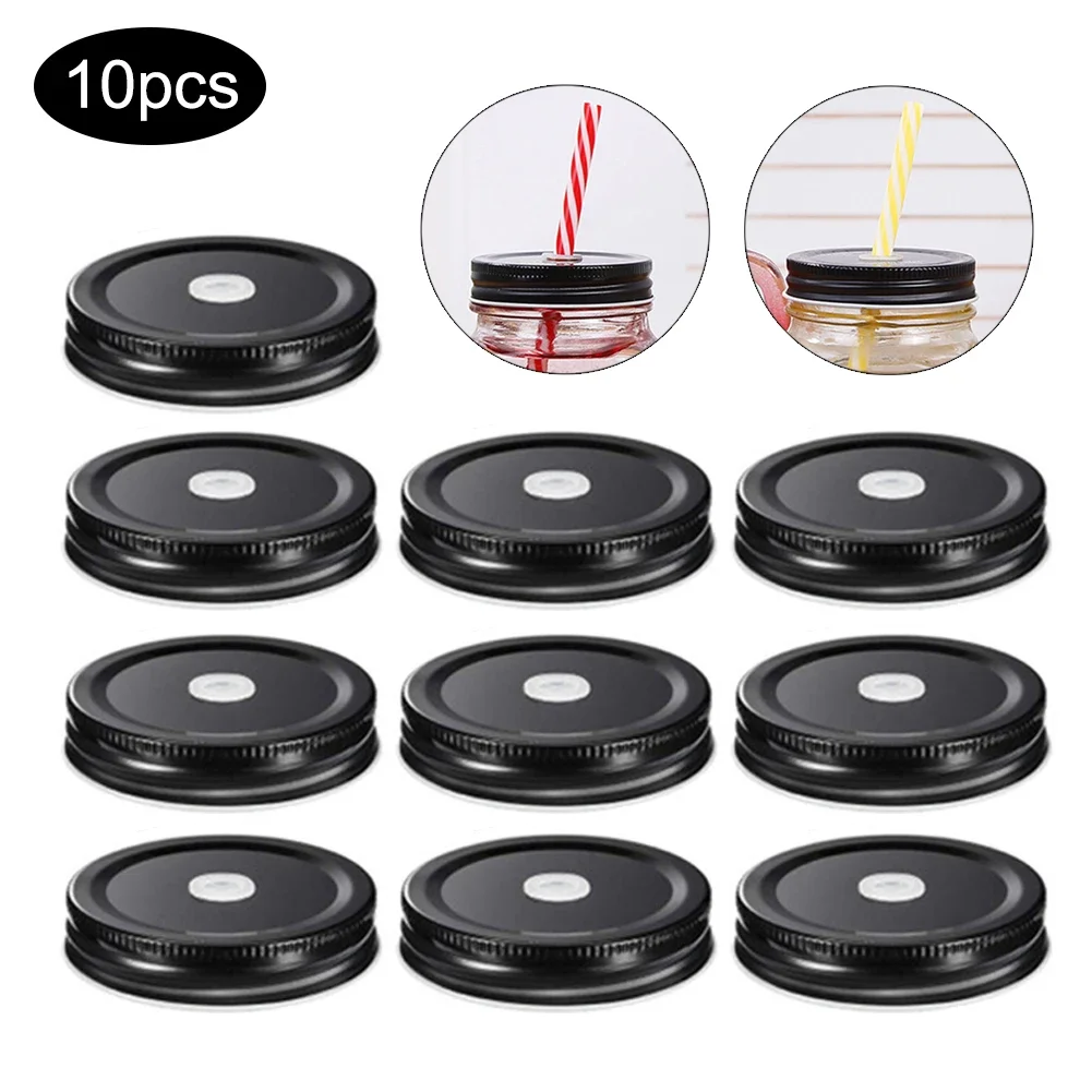 10Pcs 70mm Mason Jar Cap with  - огляд і ціна Bean Hopper Lid