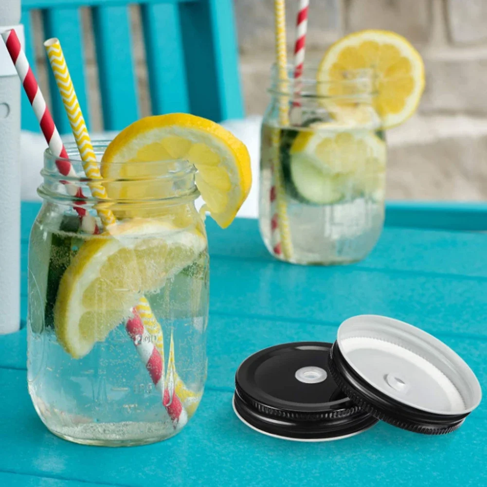10Pcs 70mm Mason Jar Cap with  - огляд і ціна Bean Hopper Lid