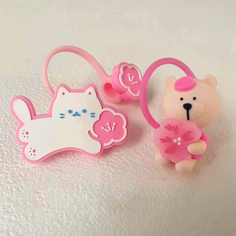 1PC Cute Silicone Straw Covers - огляд і ціна Bean Hopper Lid