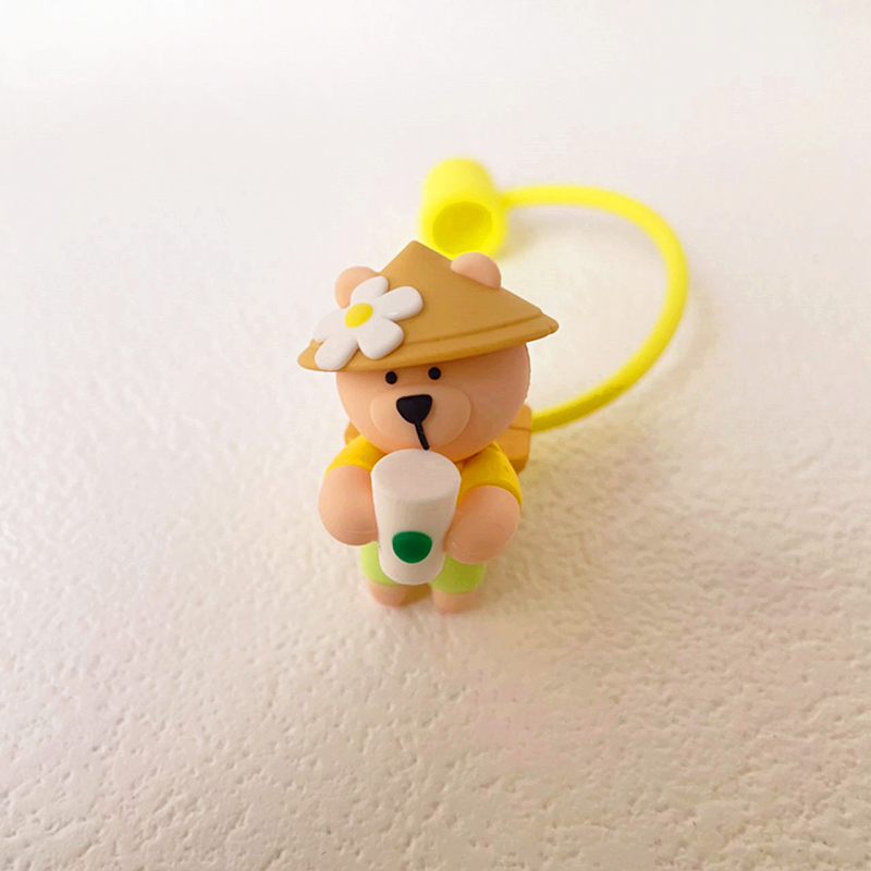 1PC Cute Silicone Straw Covers - огляд і ціна Bean Hopper Lid