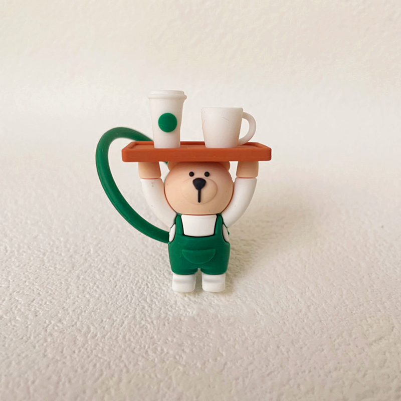 1PC Cute Silicone Straw Covers - огляд і ціна Bean Hopper Lid