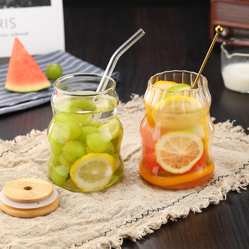 500ml Glass Tumbler with Straw - огляд і ціна Bean Hopper Lid