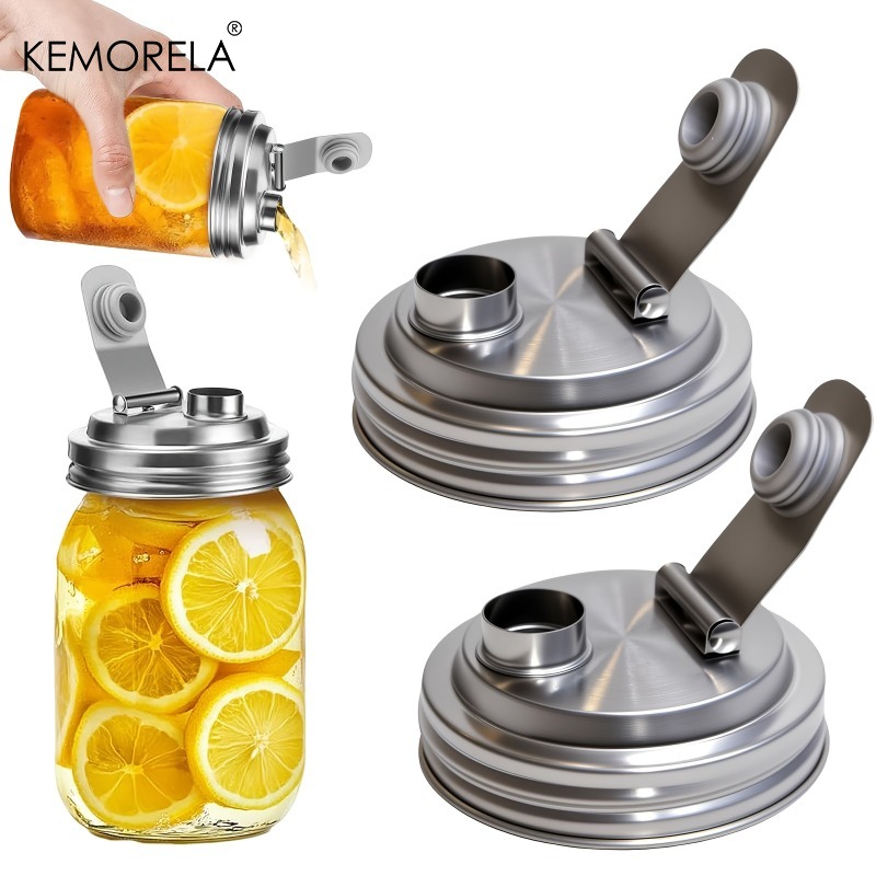 1/2Pack Mason Jar Stainless St - огляд і ціна Bean Hopper Lid