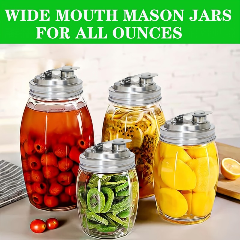 1/2Pack Mason Jar Stainless St - огляд і ціна Bean Hopper Lid