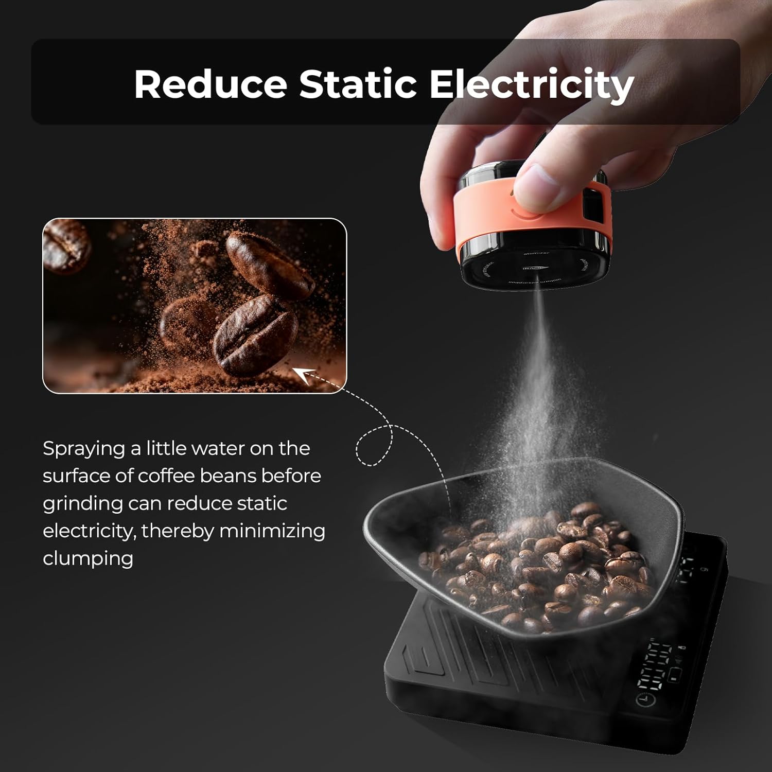 IKAPE Coffee Bean Atomizer,20m - огляд і ціна Bean Hopper Lid